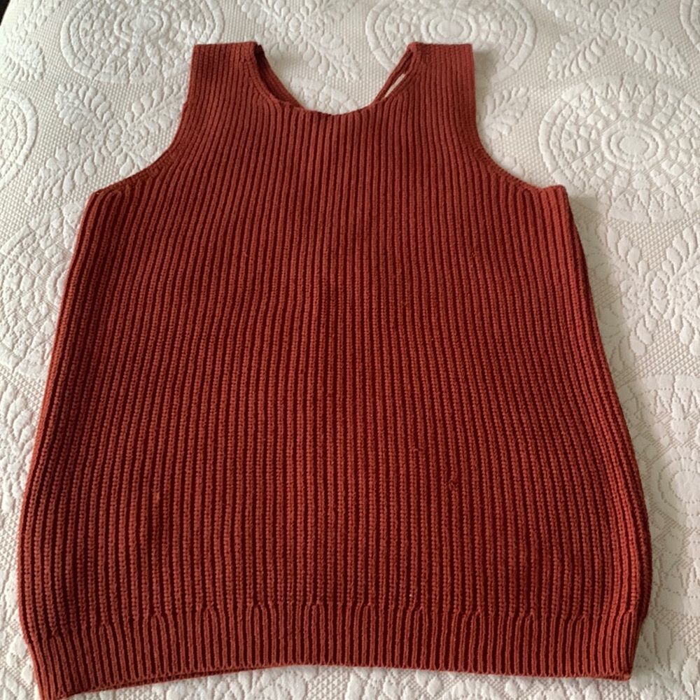 LOFT Cotton Blend Knit Vest
